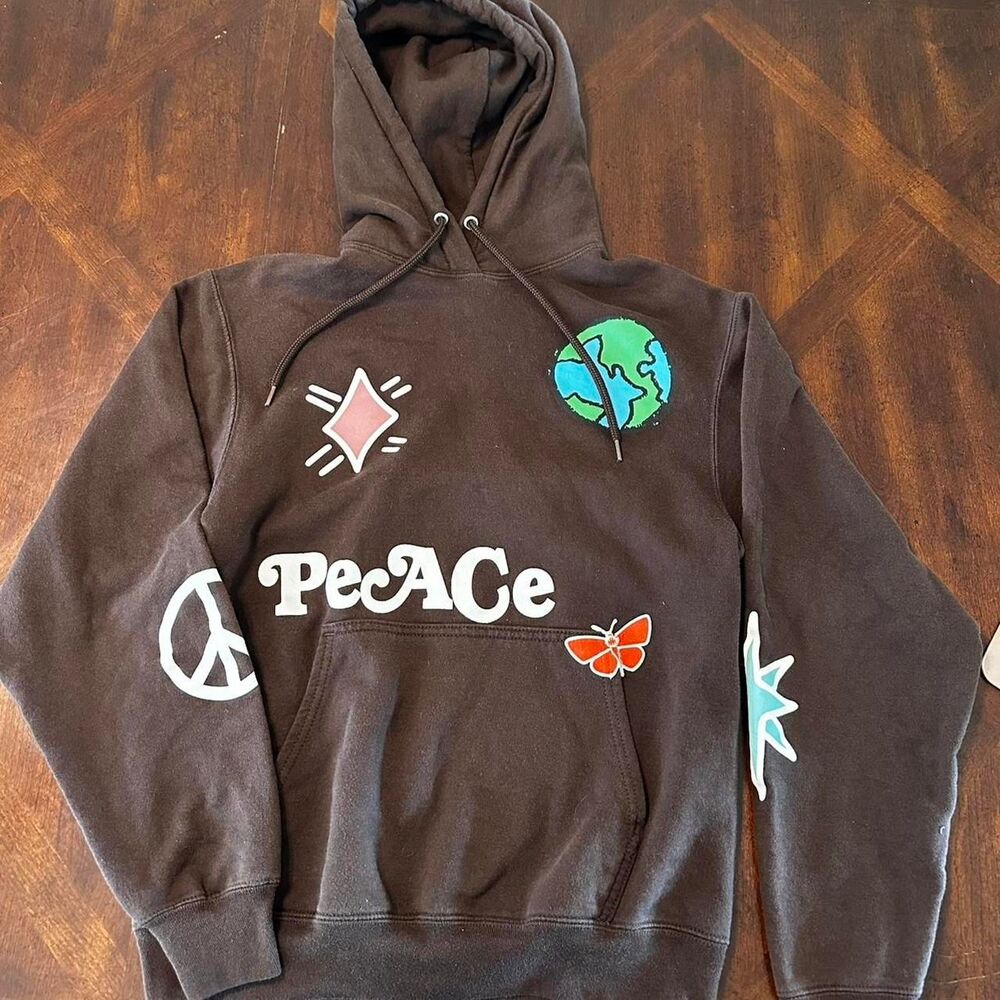 Fashion-nova Men's Brown and Black Hoodie